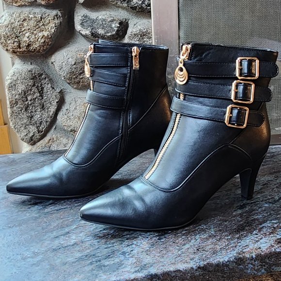 NWOT IDIFU Buckle Strap Ankle Booties Size 10 - Picture 9 of 16